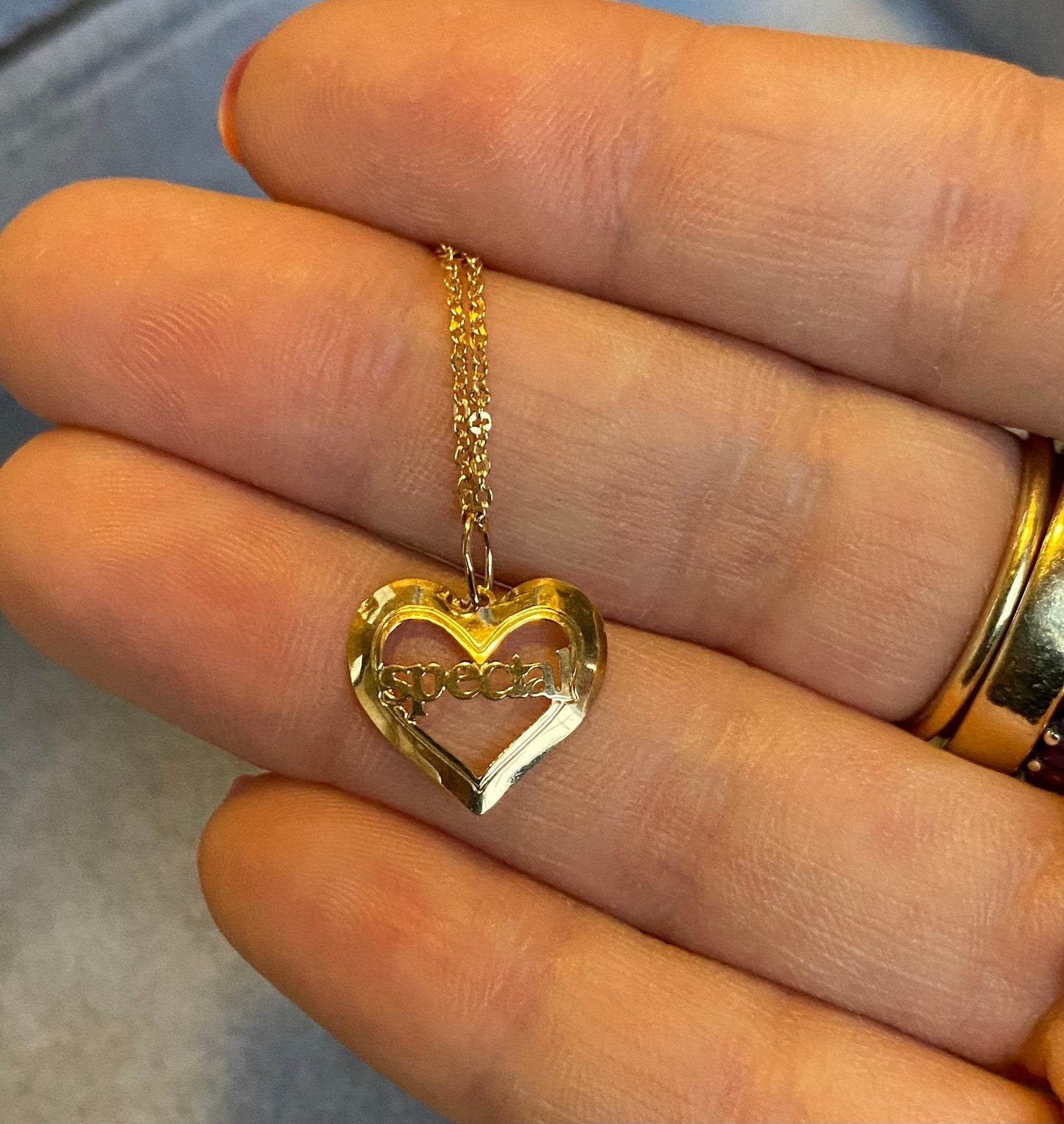 14K Gold Special Heart Necklace