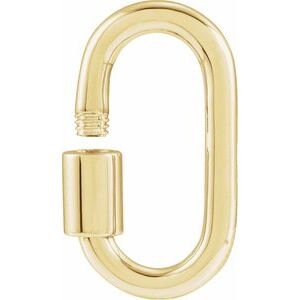 14K Yellow Carabiner