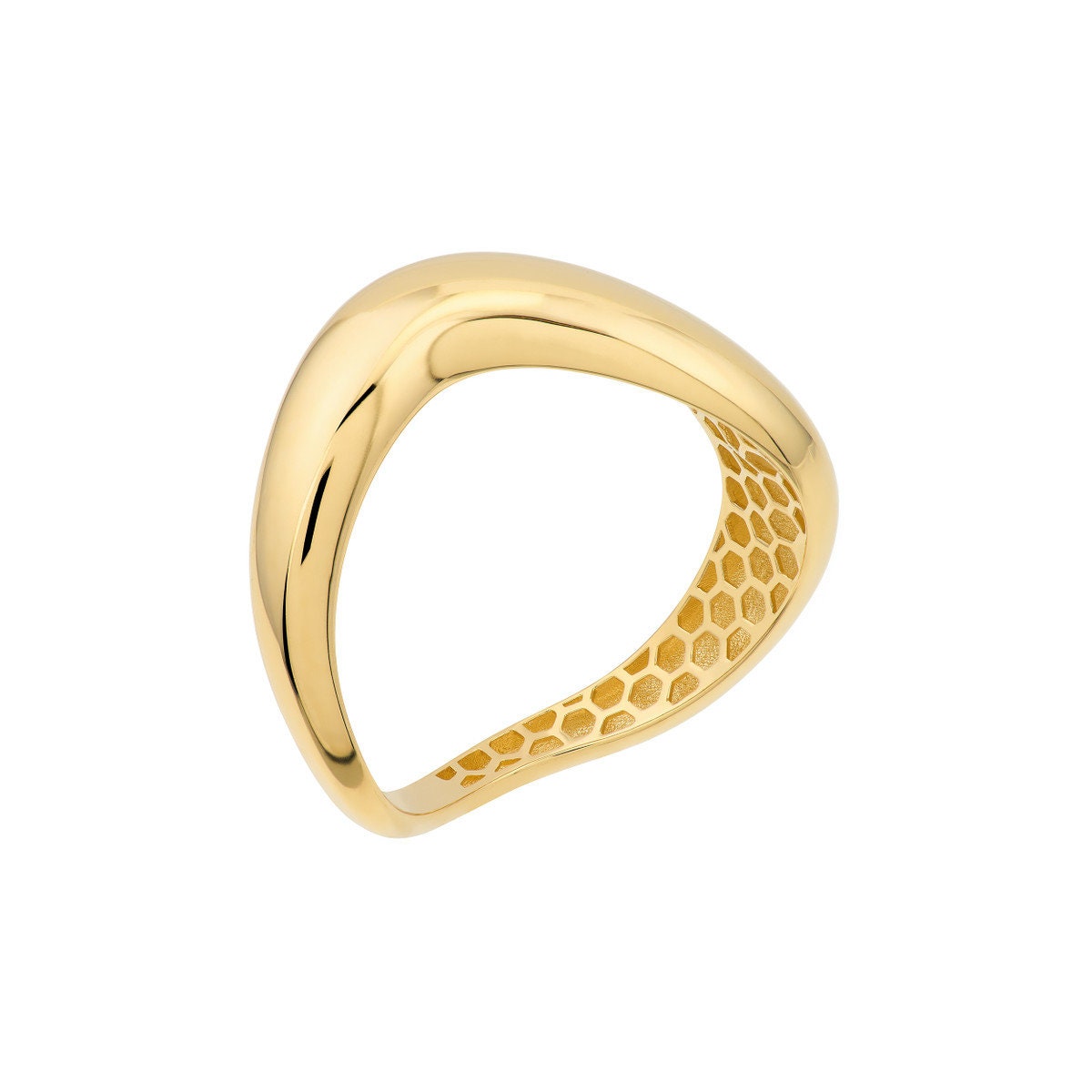 14K Curvy Band