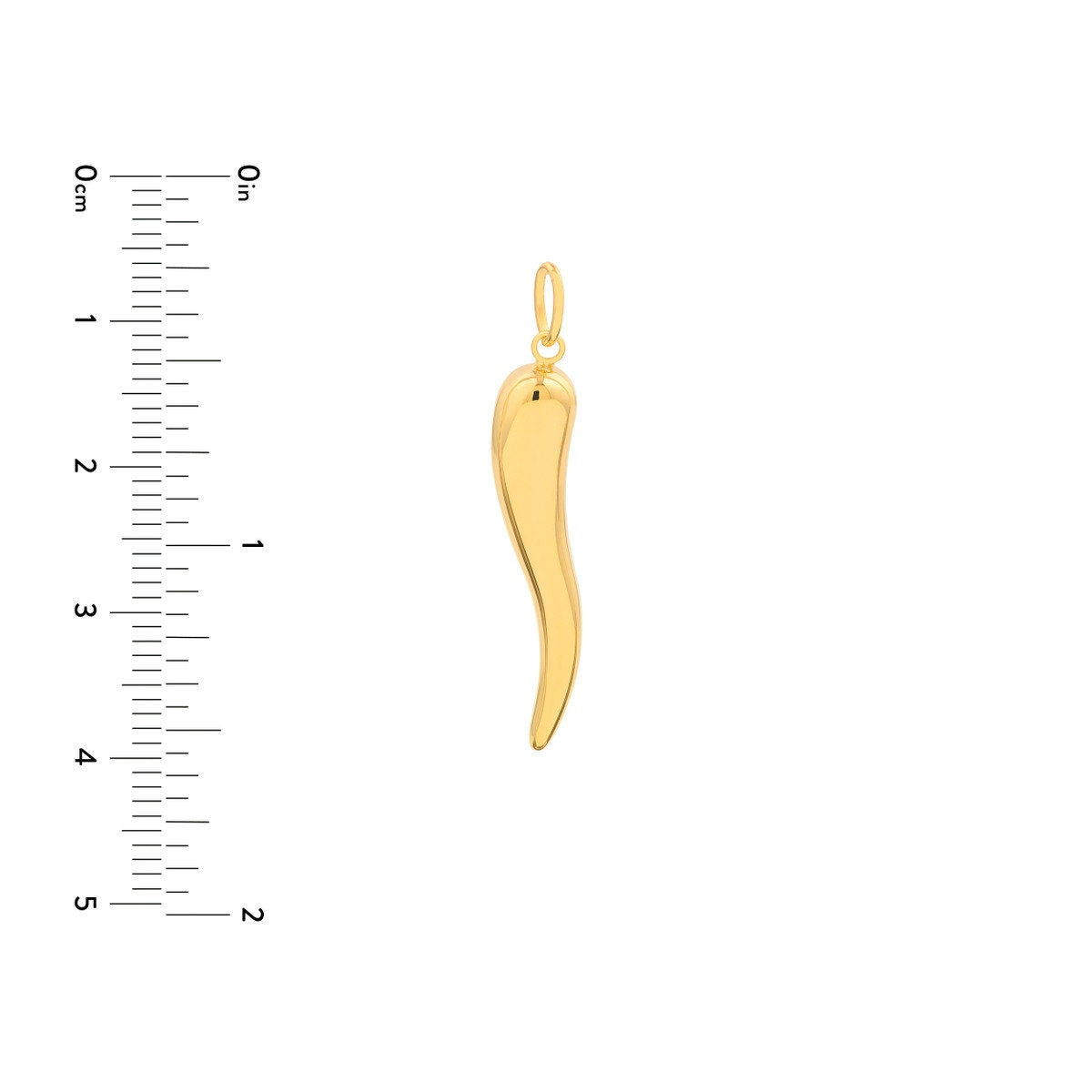 14k Italian Horn Charm