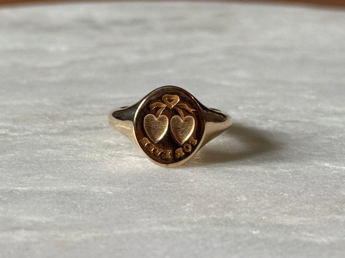14k Victorian Wax Seal Ring