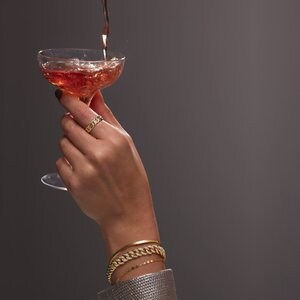 14K Diamond Curb Bracelet
