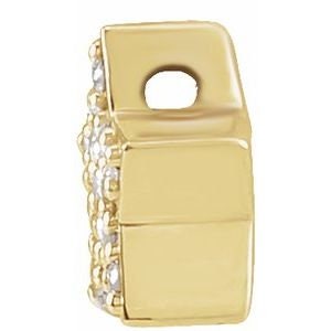 14K Yellow Diamond Star Pendant