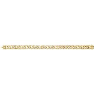 14K Diamond Curb Bracelet