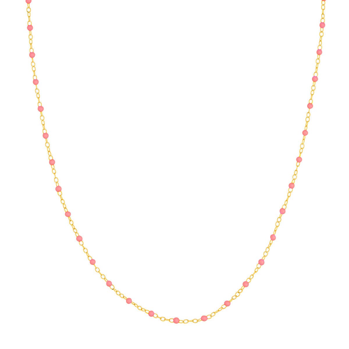 14k Enamel Bead Chain