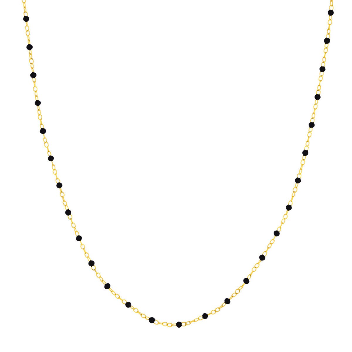 14k Enamel Bead Chain