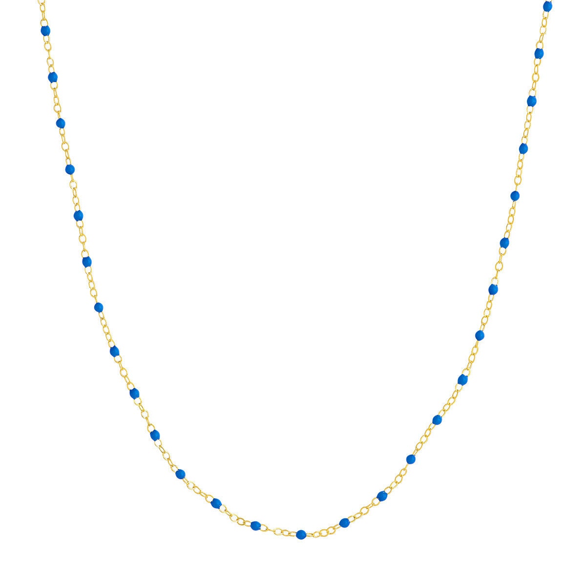14k Enamel Bead Chain