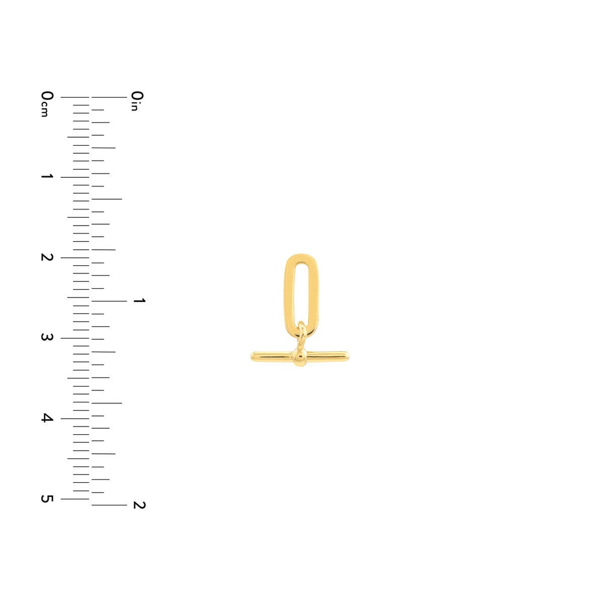 14k Paper Clip and Bar Fashion Earrings