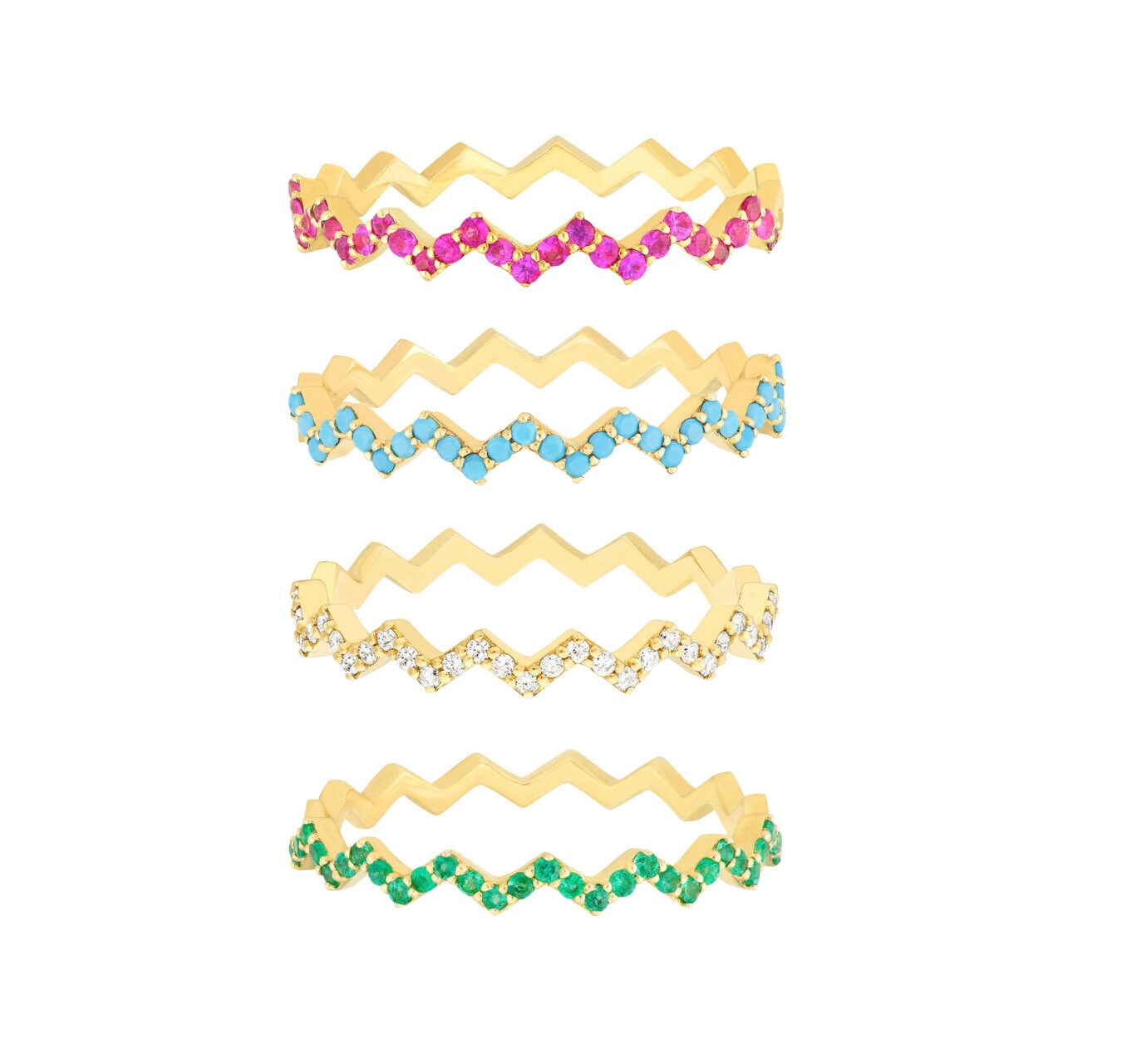 14k Zig Zag Ring