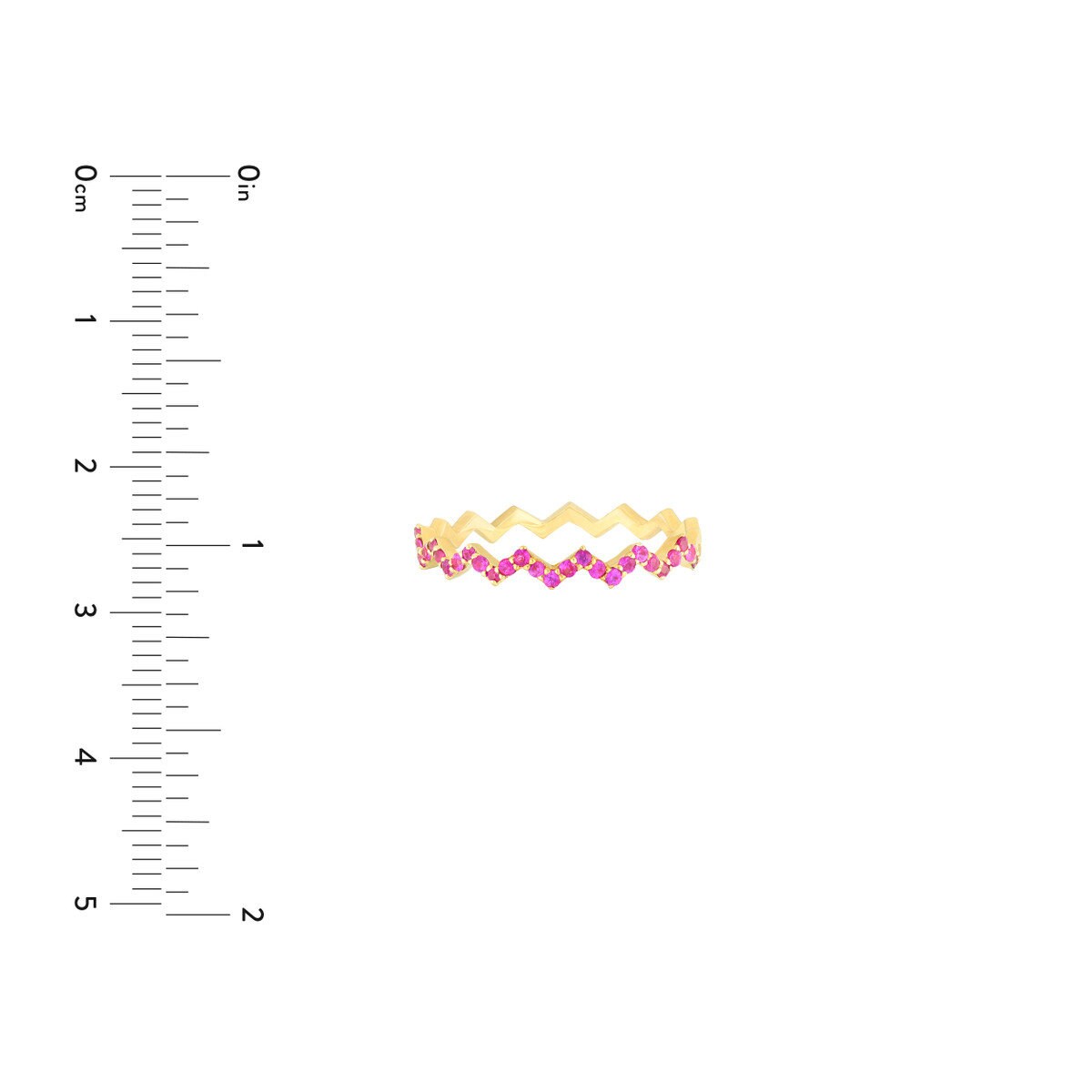 14k Zig Zag Ring