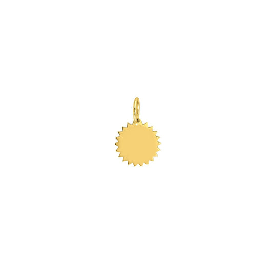 14k Jagged Circle Charm
