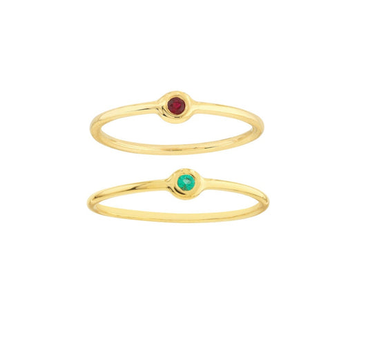 14k Bezel Wire Ring