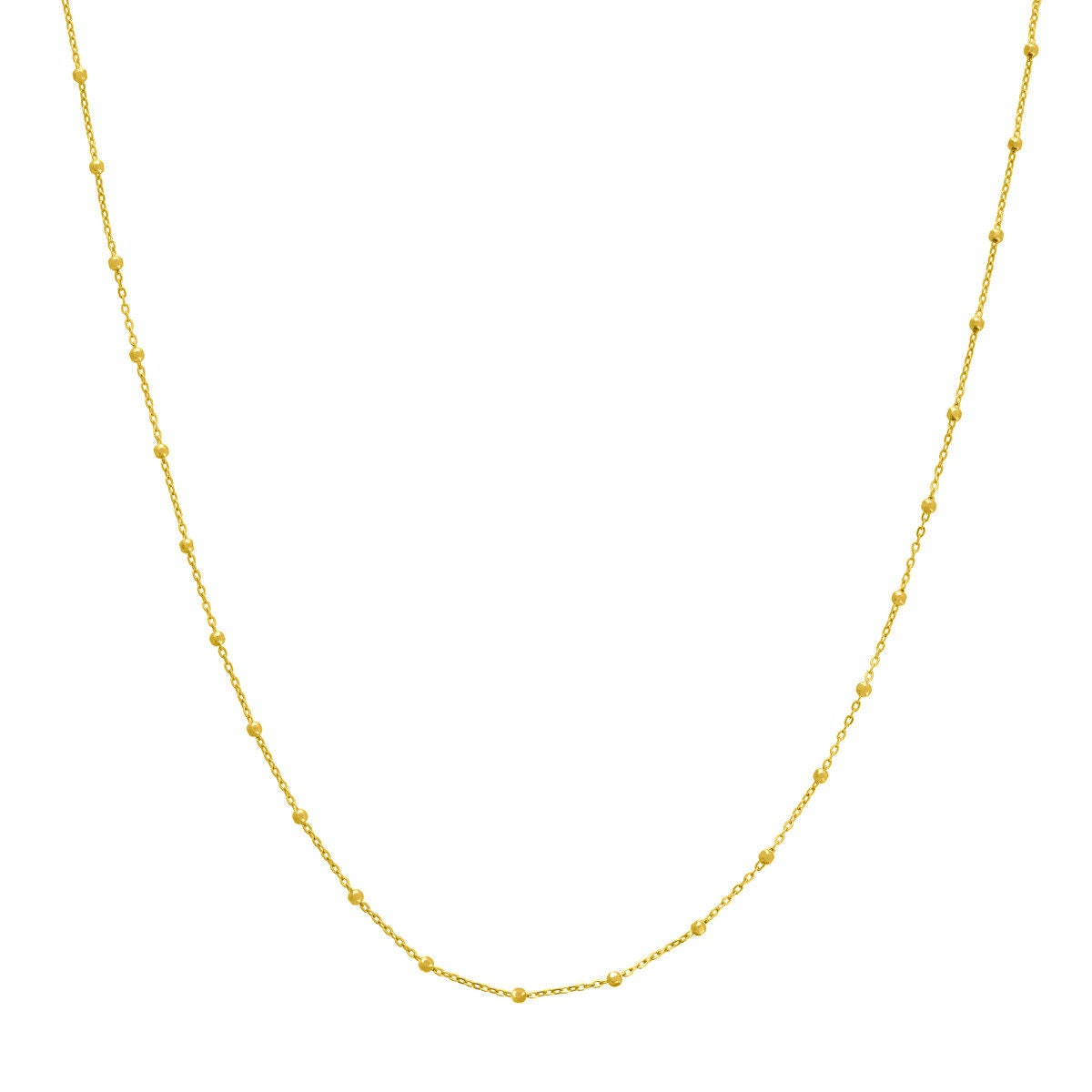 14k Faceted Bead Chain