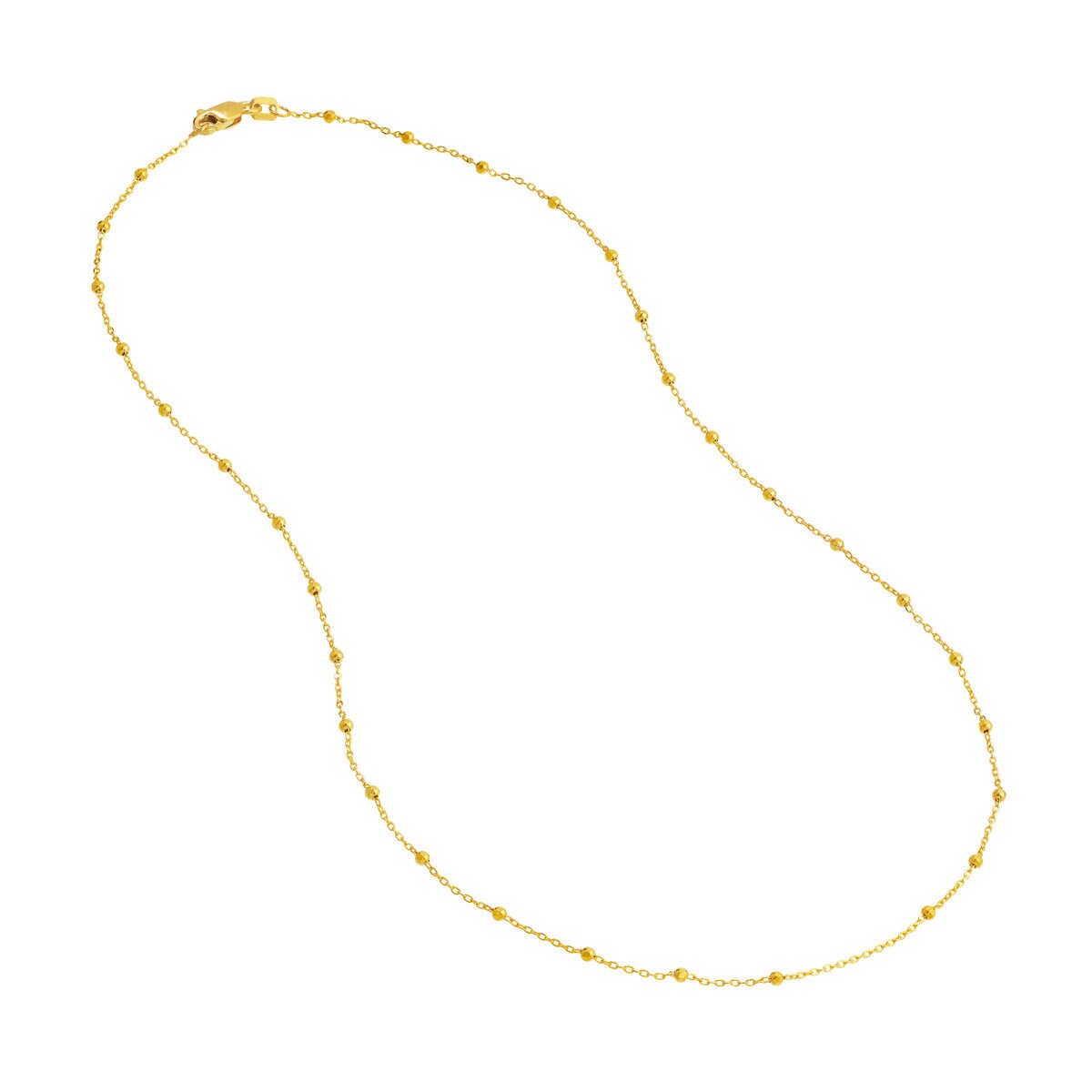 14k Faceted Bead Chain