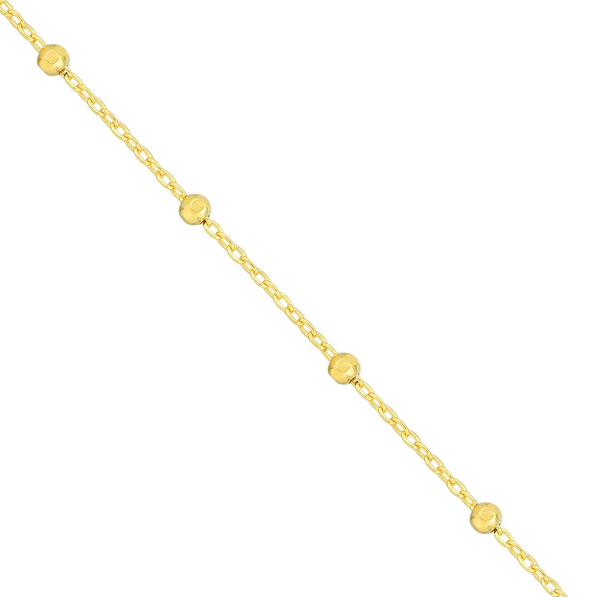 14k Faceted Bead Chain