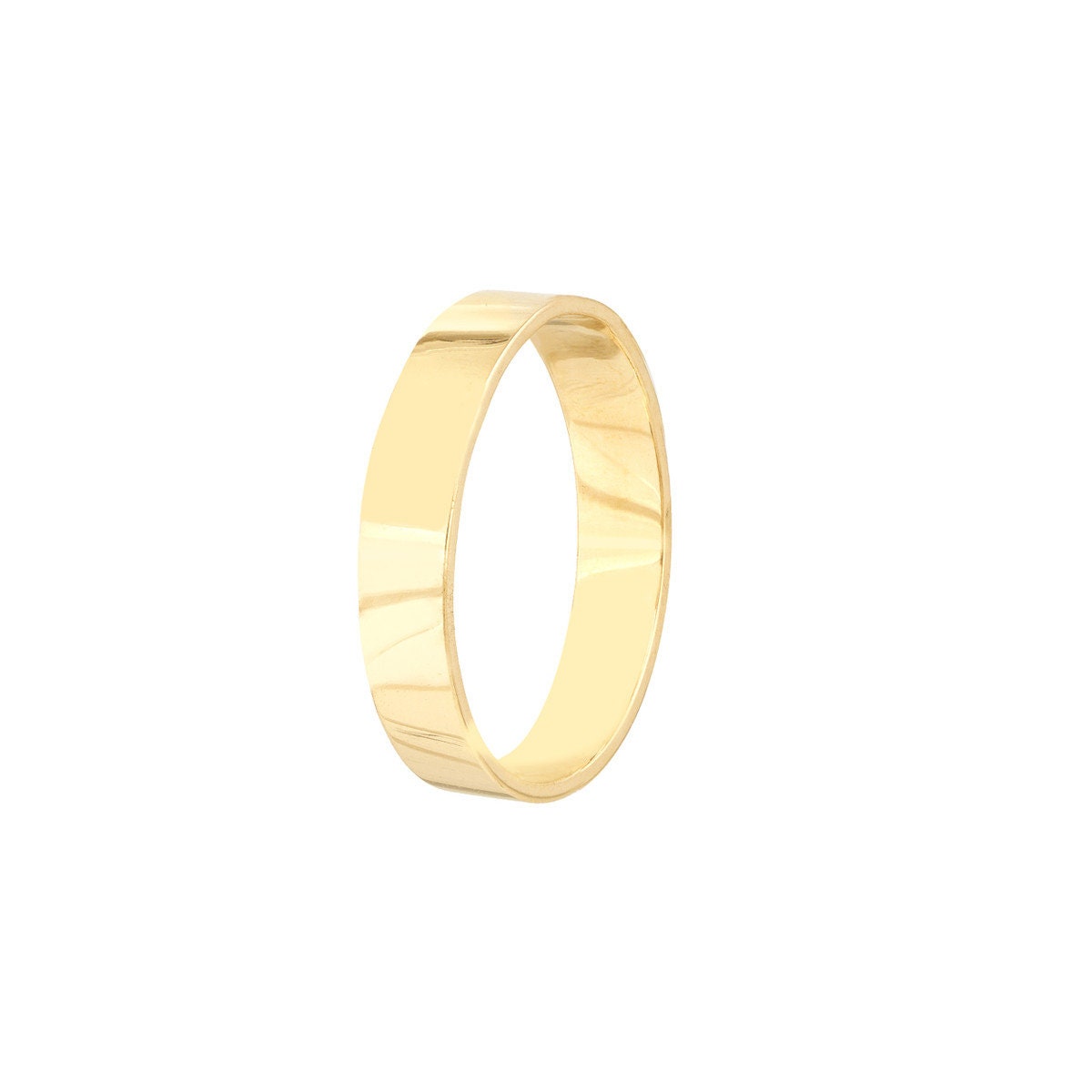 14k Thick Band Ring