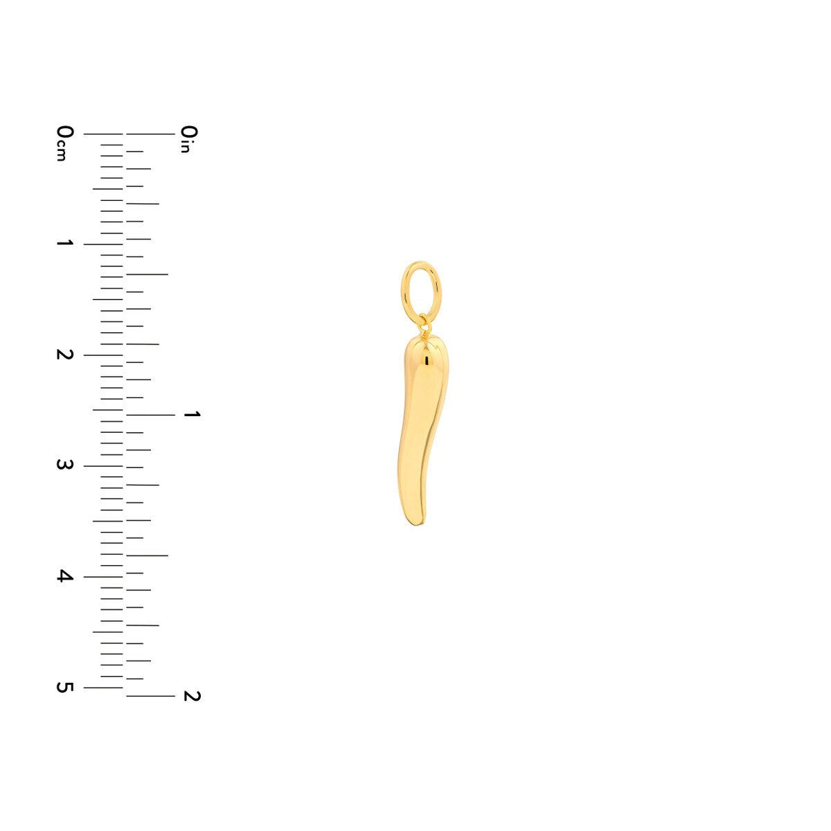 14k Italian Horn Charm
