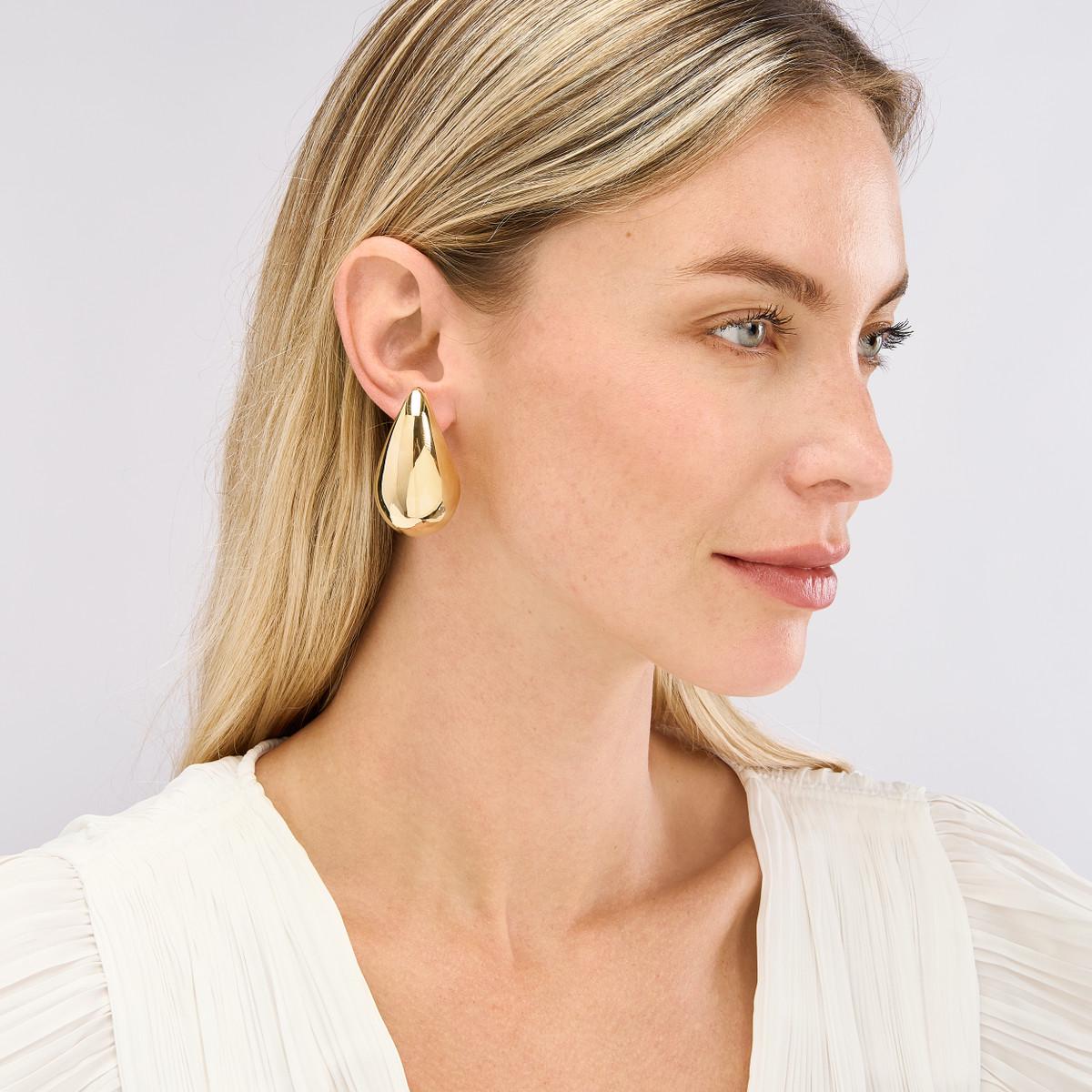 14k Jumbo Teardrop Earring