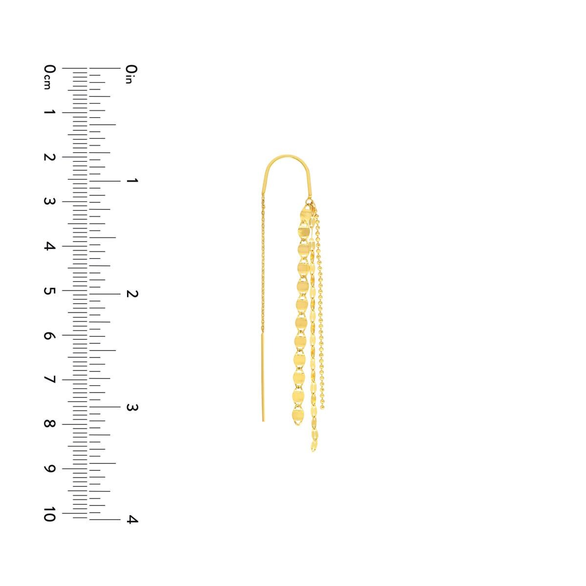 14k Chain Threader Earrings