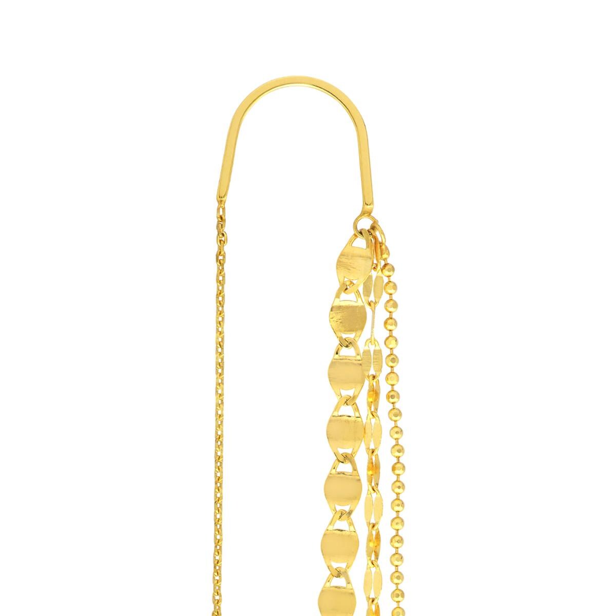 14k Chain Threader Earrings