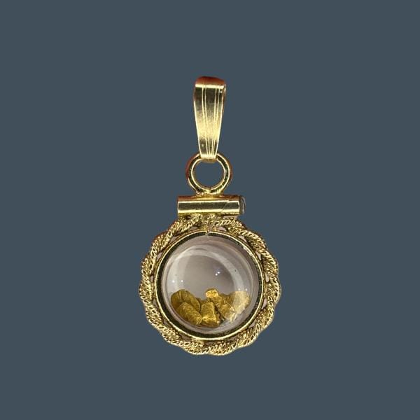 14k Yellow Gold Shaker Locket
