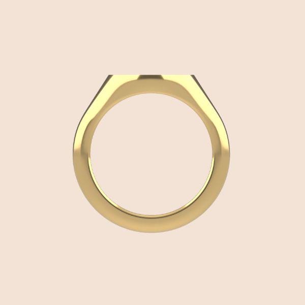 14k Solid Gold Signet Ring