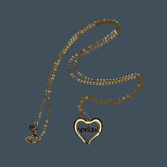 14K Gold Special Heart Necklace