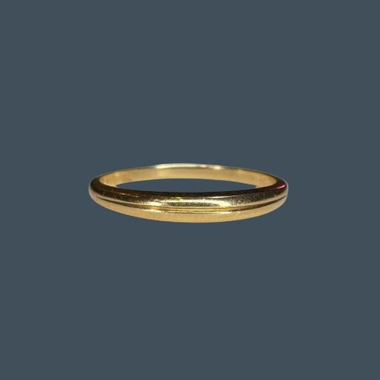 14k Thin Domed Ring