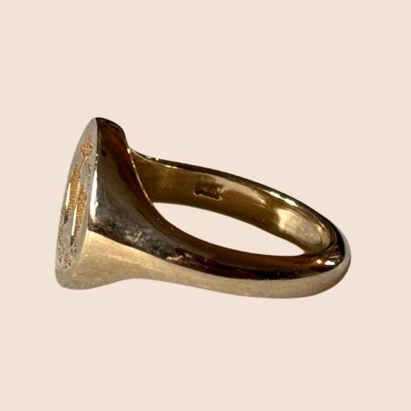 14k Victorian Forever Signet Ring